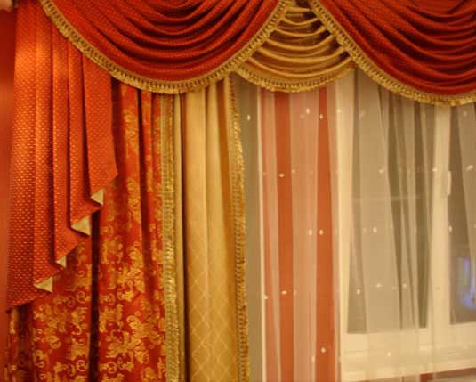 Изысканные фасоны штор в интерьере